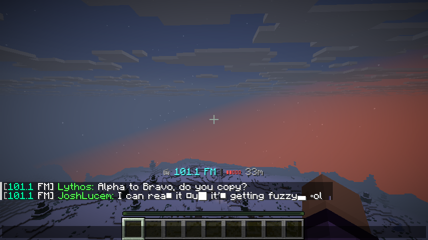 AirwaveChat: 101.1 FM with increased static at dusk